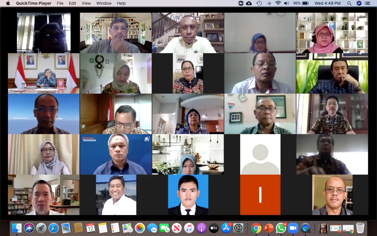 Liputan Audiensi Virtual HIMPENINDO dengan Menristek/BRIN 12 Agustus 2020