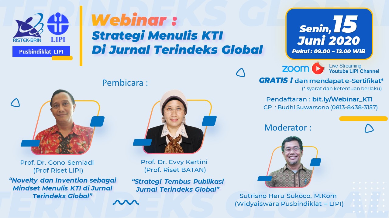 Webinar, Senin 15 Juni 2020