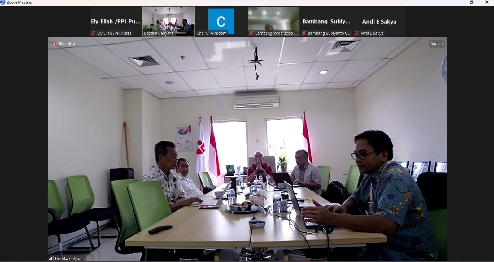 Rapat persiapan FGD Dewan Pakar secara hybrid