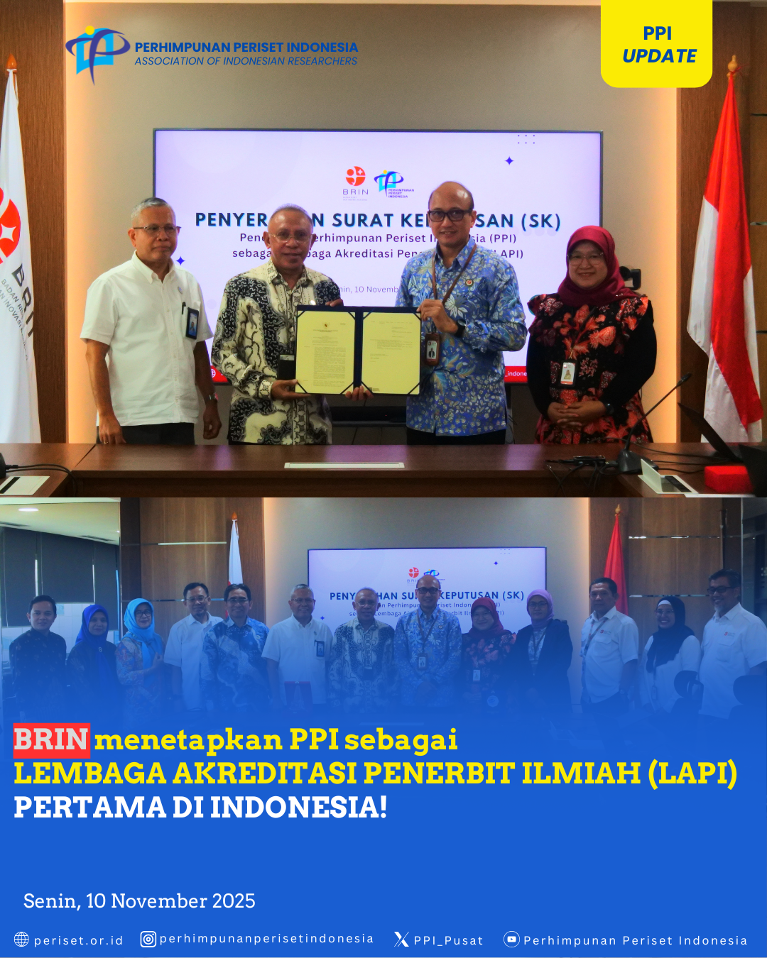 PPI Resmi Jadi Lembaga Akreditasi Penerbit Ilmiah Pertama di Indonesia