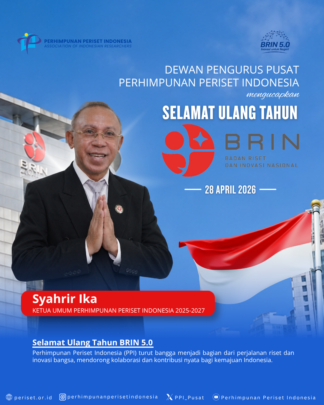 Selamat Ulang Tahun BRIN 5.0.