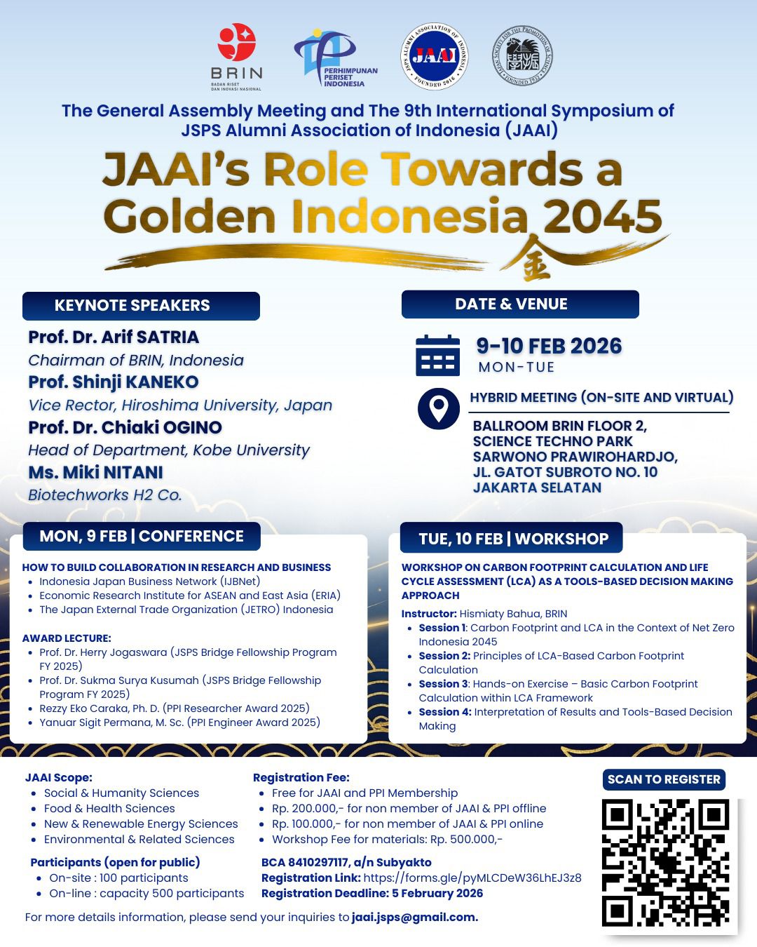 General Assembly Meeting dan The 9th International Symposium of JAAI